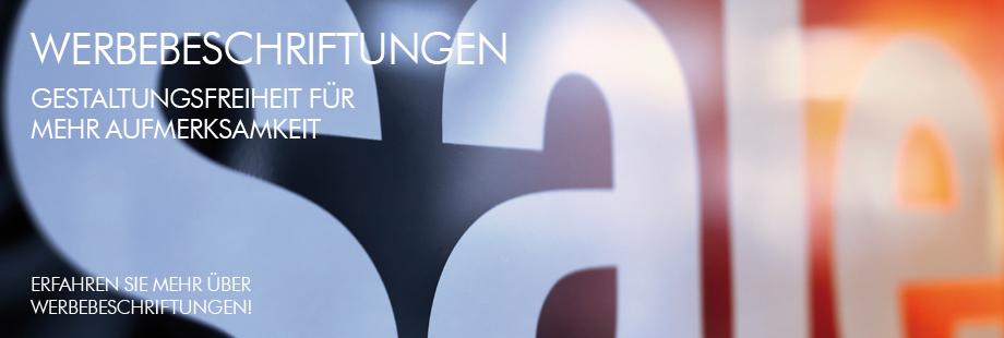Werbebeschriftung